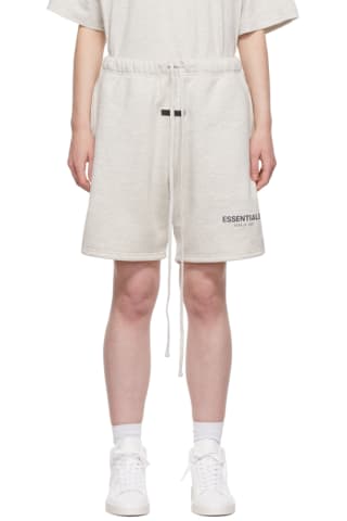 [21FW 신상] 피어오브갓 에센셜 우먼 스웻 반바지 Essentials Off-White Fleece Sweat Shorts,Oatmeal