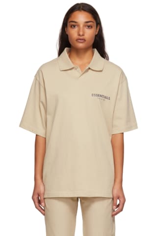 [21FW 신상] 피어오브갓 에센셜 폴로 셔츠 Essentials Beige Jersey Polo,Linen