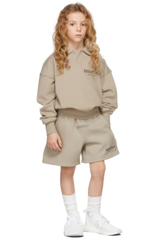 피어오브갓 에센셜 키즈 스웻 반바지 Essentials Kids Tan Sweat Shorts,String Size: child