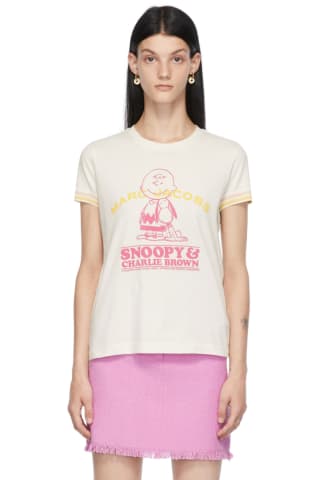 Marc Jacobs White Peanuts Edition Happiness Is T-Shirt