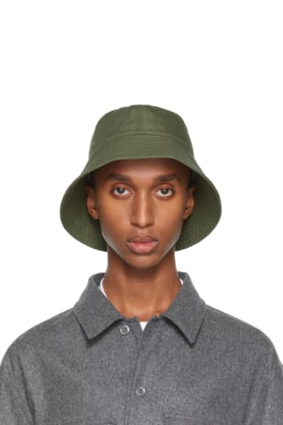 질 샌더 버킷햇 Jil Sander Khaki Cotton Bucket Hat,Dark green