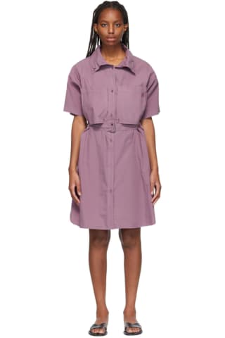 Kenzo Purple High Summer Shirt Dress
