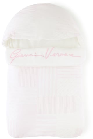 Versace Baby White & Pink Patchwork Print Nest Sleeping Bag