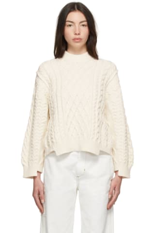 Stella McCartney Off-White Aran Stitch Sweater