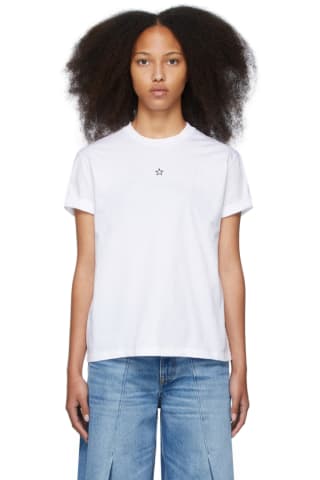 Stella McCartney White Embroidered Ministar T-Shirt