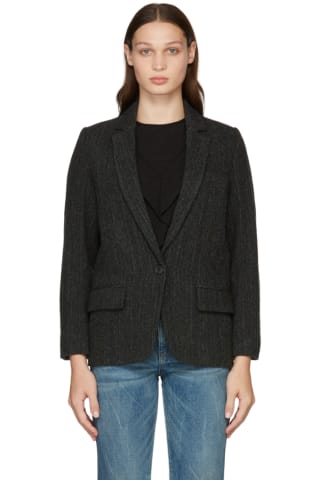 이자벨 마랑 에뚜왈 셋업 재킷 Isabel Marant Etoile Grey Charly Blazer,Black