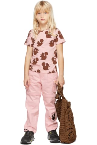 Mini Rodini Kids Pink Squirrel T-Shirt