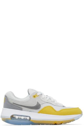 Nike Kids Grey & Yellow Air Max Motif Big Kids Sneakers