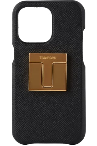 TOM FORD Black Leather iPhone 12 Case