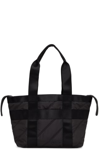 Ganni Black Quilted Recycled Tote