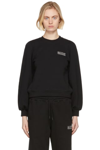 가니 소프트웨어 퍼프 숄더 맨투맨 Ganni Black Software Isoli Puff Shoulder Sweatshirt