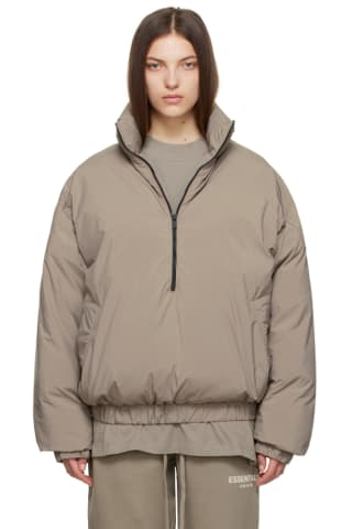 피오갓 에센셜 자켓  Essentials Taupe Polyester Jacket,Desert Taupe