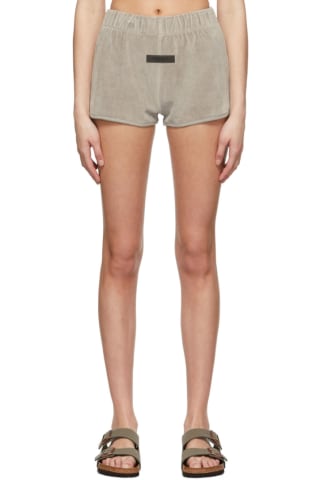 피어오브갓 에센셜 반바지 Essentials Taupe Cotton Shorts,Desert taupe, image