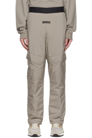 피어오브갓 에센셜 Essentials Taupe Polyester Cargo Pants,Desert Taupe