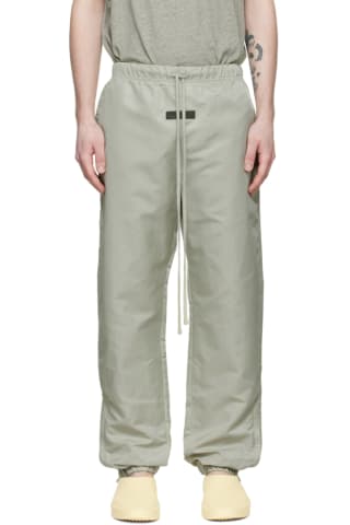 피어오브갓 에센셜 Essentials Green Nylon Track Pants,Seafoam