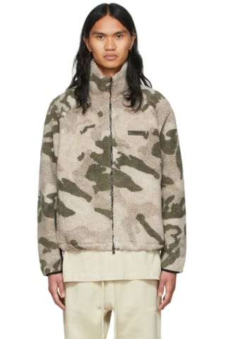 피어오브갓 에센셜 맨 재킷 (20220429 드랍) Essentials Khaki Polyester Jacket,Camo
