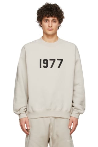 피어오브갓 에센셜 1977 맨투맨 Essentials Beige 1977 Sweatshirt,Wheat
