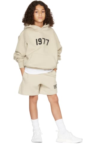 피어오브갓 에센셜 키즈 1977 후드티 Essentials Kids Beige 1977 Shorts,Wheat Size: child
