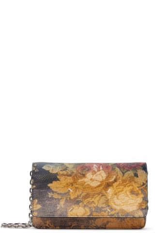 메종 마르지엘라 지갑 (크로스백 겸용, 체인) Maison Margiela Multicolor Leather Large Chain Wallet Bag