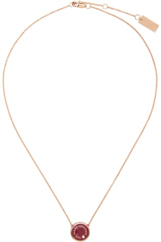 Marc Jacobs Rose Gold The Medallion Necklace