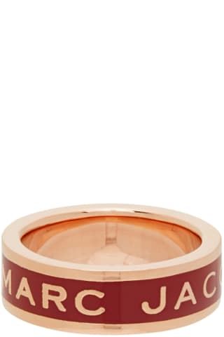 Marc Jacobs Rose Gold & Pink The Medallion Ring