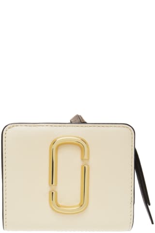 Marc Jacobs Off-White The Snapshot Mini Compact Wallet