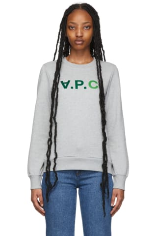 아페쎄 A.P.C. Grey & Green V.P.C. Sweatshirt