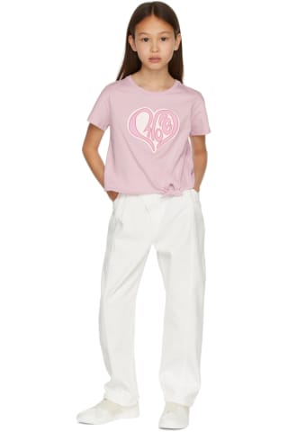 Chloe Kids Purple & Pink Heart T-Shirt