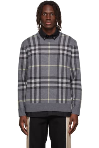 Burberry Grey Wool Sweater