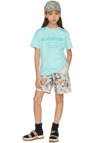 Burberry Kids Blue Horseferry T-Shirt
