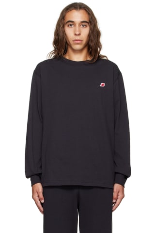 New Balance Black Made in USA Core Long Sleeve T-Shirt