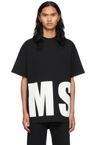 MSGM 반팔티 Black Logo T-Shirt
