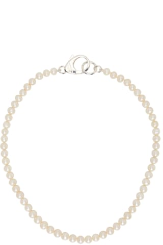 Hatton Labs White Pearl Chain Necklace