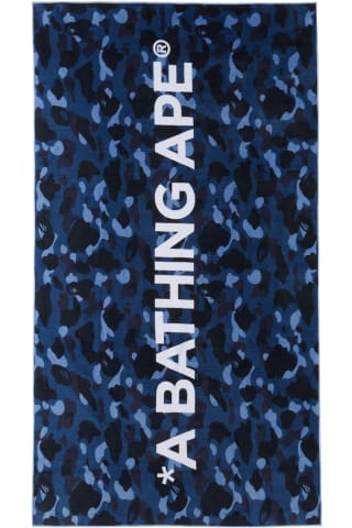 BAPE Navy Camo Beach Towel