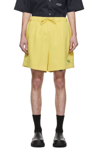우영미 Wooyoungmi Yellow Wide Shorts
