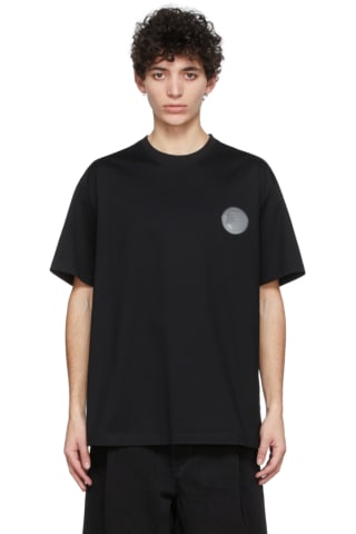 우영미 Wooyoungmi Black Lenticular Logo T-Shirt