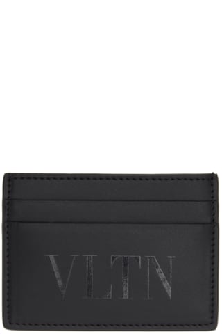 발렌티노 카드 지갑 Valentino Black VLTN Card Holder