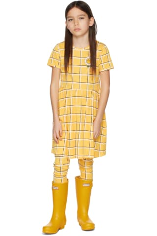 미니로디니 Mini Rodini Kids Yellow Check Dress,Yellow 미니로디니 Mini Rodini Size: child