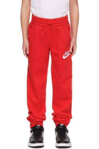 Nike Kids Red Sportswear Club Lounge Pants