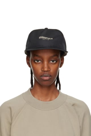 피어오브갓 에센셜 볼캡 모자 Essentials Black New Era Edition Strapback Cap
