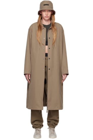 피오갓 에센셜 롱코트 Essentials Brown Long Coat,Wood
