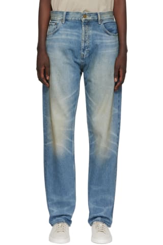 피어오브갓 에센셜 청바지 Essentials Blue Faded Jeans,Indigo, image