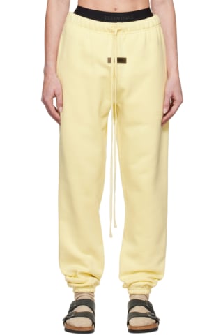 피어오브갓 에센셜 Essentials Yellow Drawstring Lounge Pants,Canary