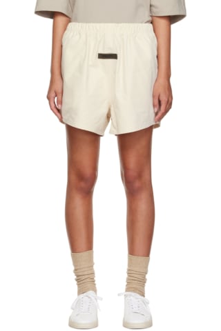 피어오브갓 에센셜 반바지 Essentials Off-White Cotton Shorts,Egg shell, image
