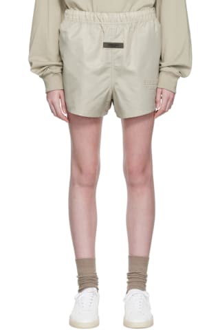 피어오브갓 에센셜 반바지 Essentials Gray Nylon Shorts,Smoke, image