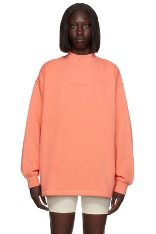 피오갓 에센셜 맨투맨 Essentials Pink Relaxed Sweatshirt,Coral