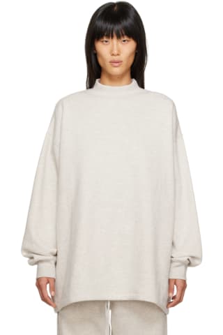 피어오브갓 에센셜 스웻셔츠 Essentials Off-White Relaxed Sweatshirt,Light oatmeal, image