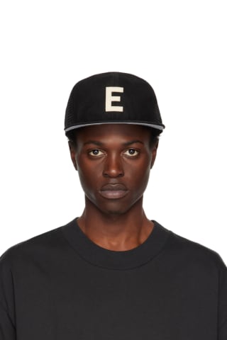 피어오브갓 에센셜 E 볼캡 모자 Essentials Black New Era Edition Strapback Cap