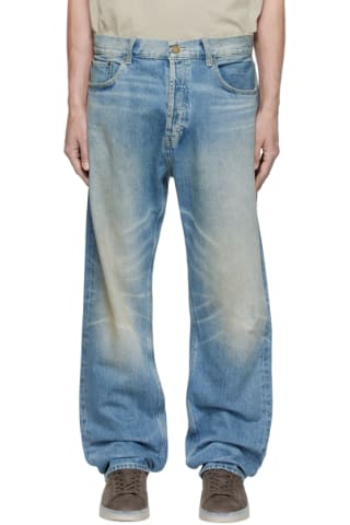 피어오브갓 에센셜 청바지 Essentials Blue Faded Jeans,Indigo