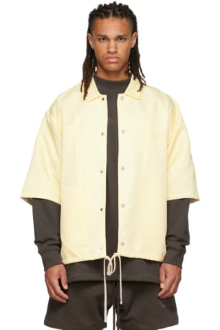 피어오브갓 에센셜 Essentials Yellow Nylon Shirt,Canary